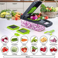 14-in-1 Vegetable Chopper & Slicer | Pro Onion Dicer with 8 Blades & Storage Container
