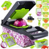 14-in-1 Vegetable Chopper & Slicer | Pro Onion Dicer with 8 Blades & Storage Container