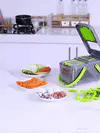14-in-1 Vegetable Chopper & Slicer | Pro Onion Dicer with 8 Blades & Storage Container